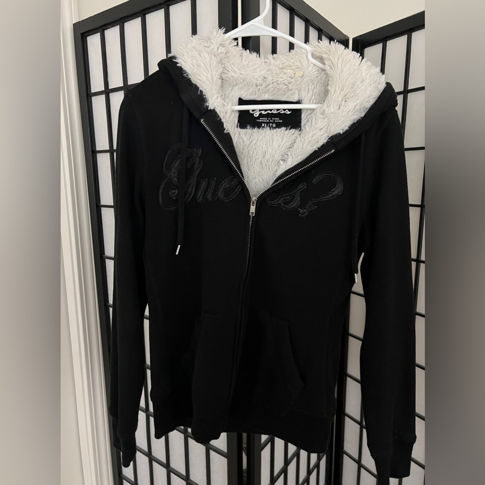 GUESS Fur Lined Hooded Jacket